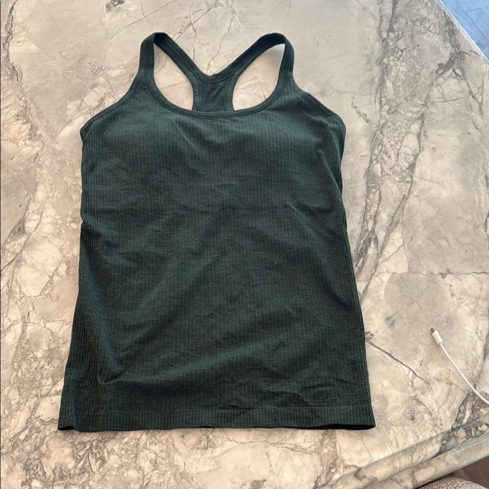 Lululemon Athletica Forest Green Tank Top